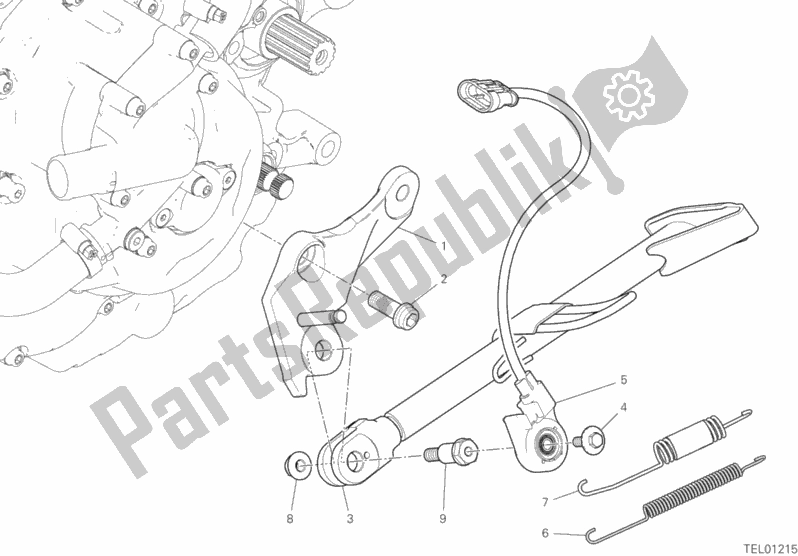 Todas las partes para Estar de Ducati Hypermotard 950 SP USA 2020